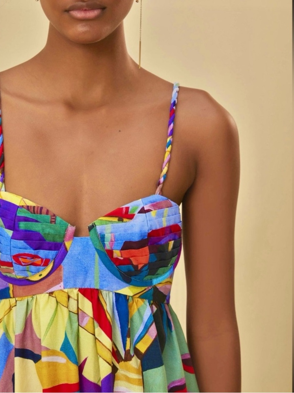 πΊπHPππΊ NWT Farm Rio Tropical Scenario Maxi Dress - Picture 5 of 16